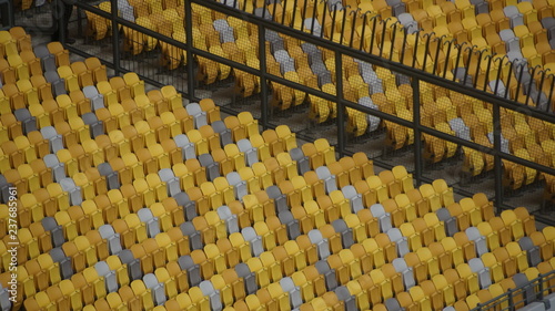 Photography National Stadium of Malaysia - Bukit Jalil Stadium color themed chairs