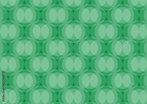 Abstract circles pattern green background
