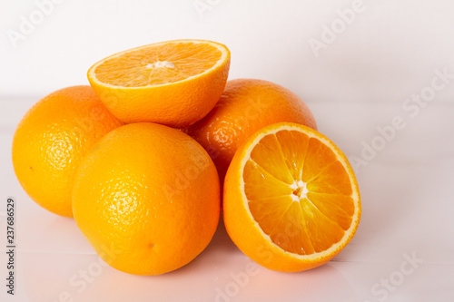 orange oranges closeup.