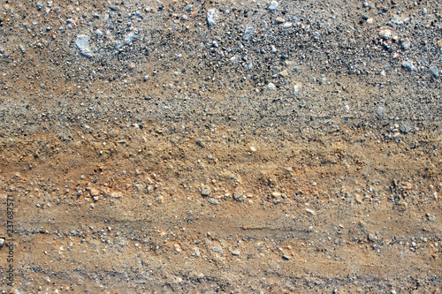 Dirt road gravel tracks