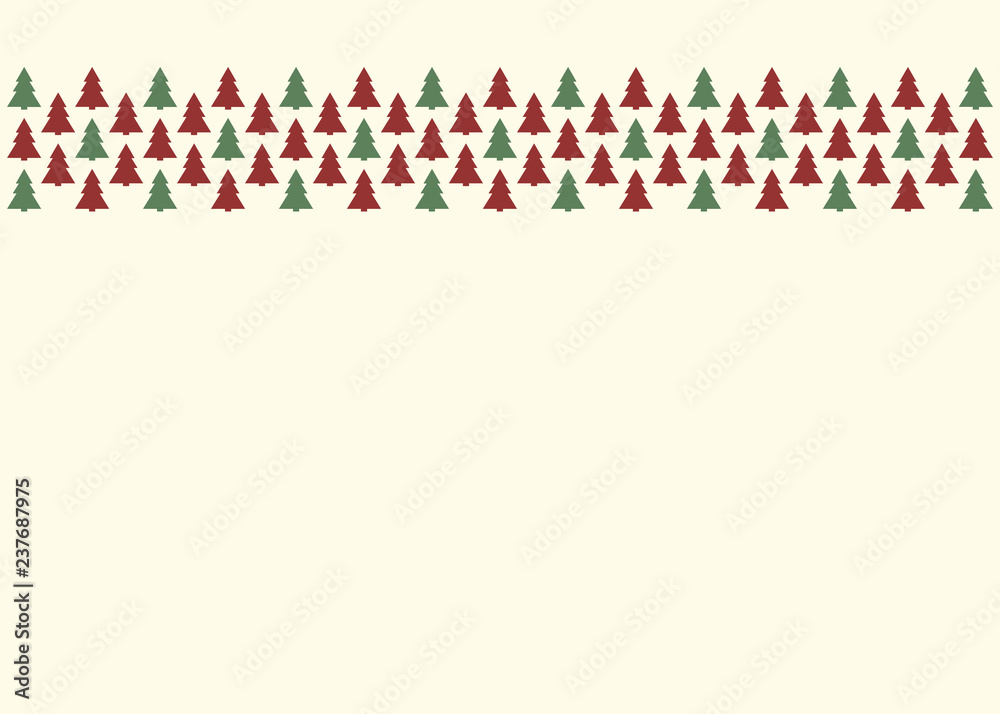 Christmas greeting card with decorative trees. Vector. Christmas greeting card with decorative trees. Vector.
