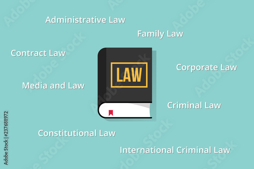 law subject or faculty department university education vector illustration