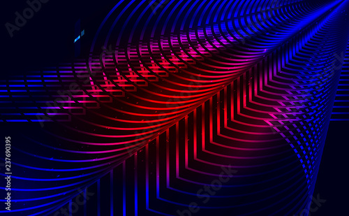 Abstract technology  background. Futuristic 3d wave design.