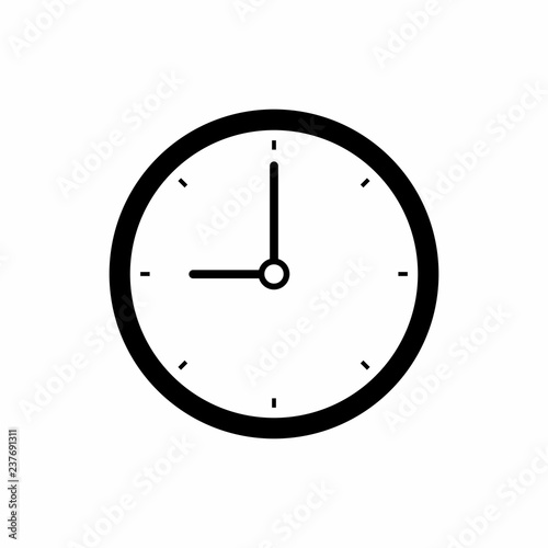Clock icon symbol vector