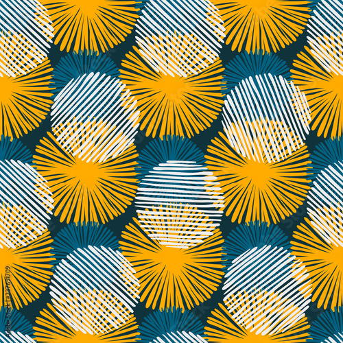 Abstract Ikat and boho style handcraft fabric pattern. Traditional Ethnic design for clothing and textile background, carpet or wallpaper