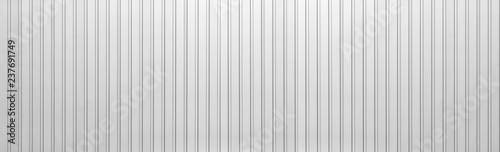 Panorama of White metal plate pattern and background