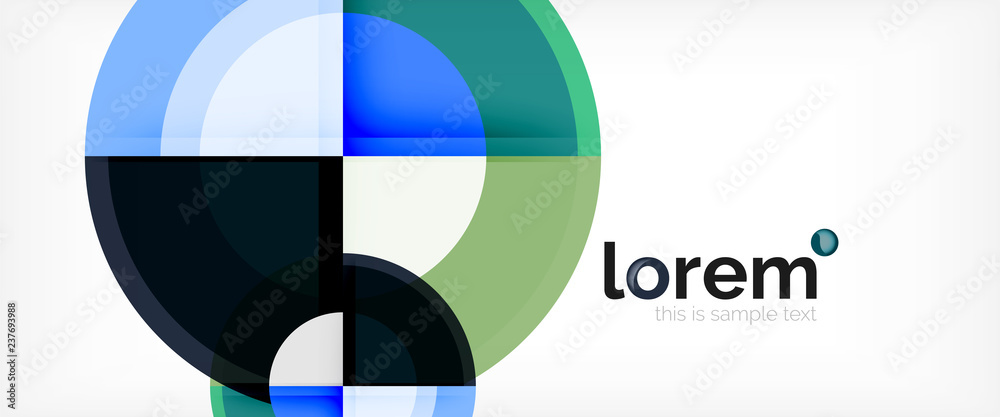 Multicolored round shapes abstract background Multicolored round shapes abstract background