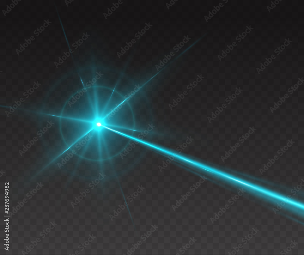 Laser beam isolated on transparent background. Abstract blue shine light ray with glow lazer flash. Vector turquoise neon line explosion effect for your design. Laser beam isolated on transparent background. Abstract blue shine light ray with glow lazer flash. Vector turquoise neon line explosion effect for your design.