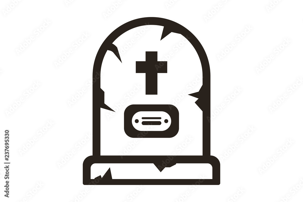 worn gravestone with cross carved on a stone rip tombstone worn gravestone with cross carved on a stone rip tombstone