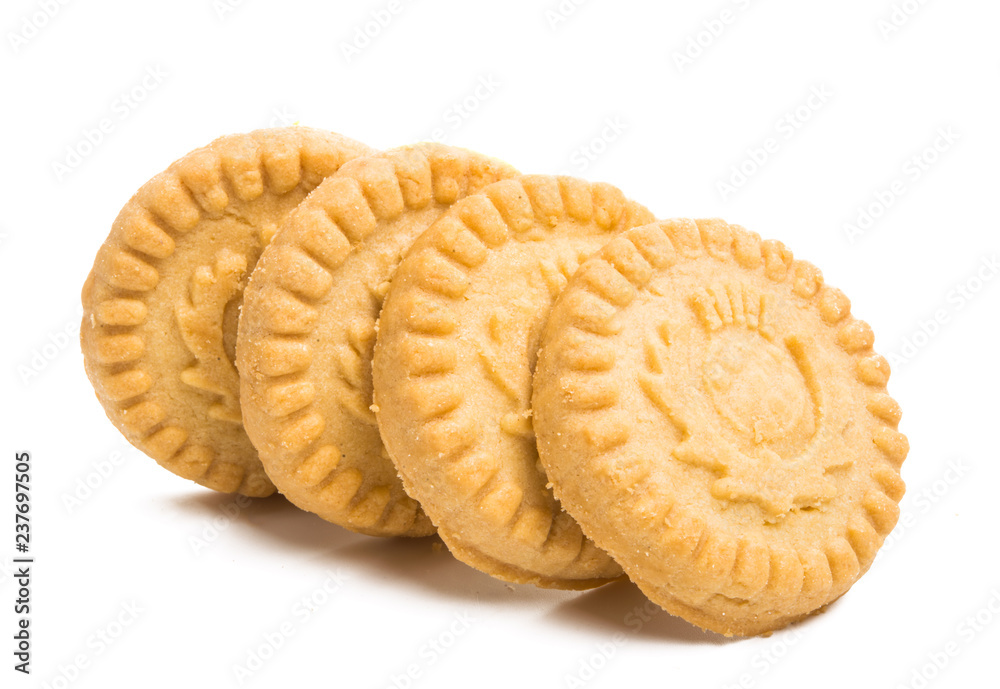 Butter cookies isolated