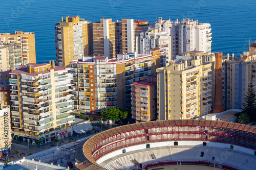 Panorama über Málaga vom Gibralfaro
