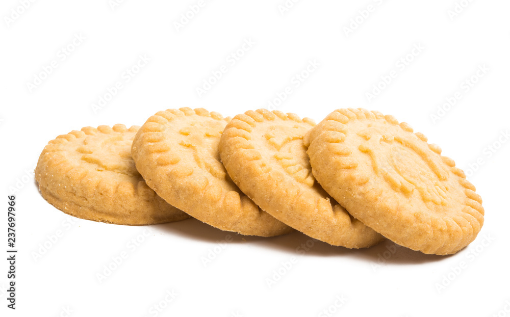 Butter cookies isolated Butter cookies isolated