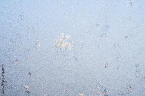 Rime, frost, ice texture. ice pattern texture © Evgeniy