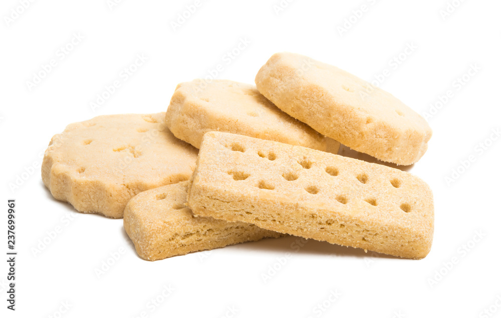 Butter cookies isolated Butter cookies isolated