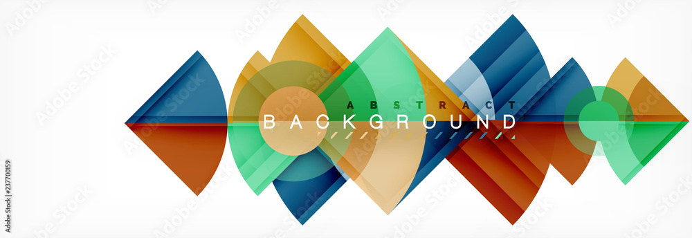 Trendy circles composition geometric background Trendy circles composition geometric background