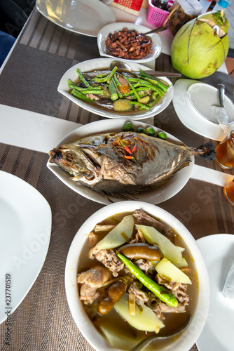 Traditional Filipino Food - Grilled Unicorn Fish