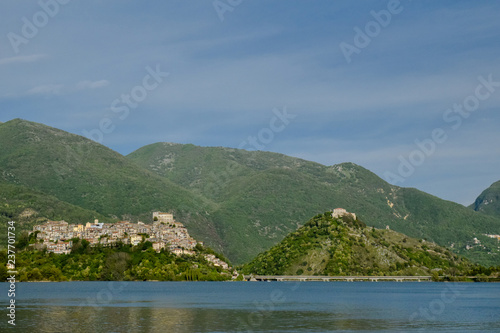 Lago del Turano, Colle di Tora, Province of Rieti, Italy