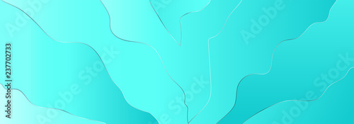 Abstract blue paper background. Layered tunnel wave background for card  banners and posters.Vector illustration.