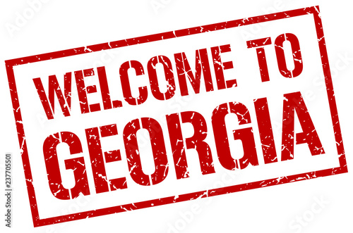 welcome to Georgia stamp