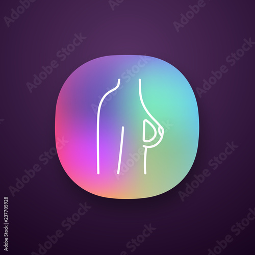 Breast silicone implant app icon