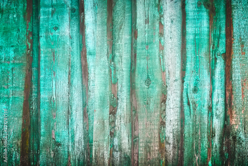 Obraz premium Brown wood texture. Abstract background, empty template. rustic weathered barn wood background with knots and nail holes. Close up of wall made of wooden planks.