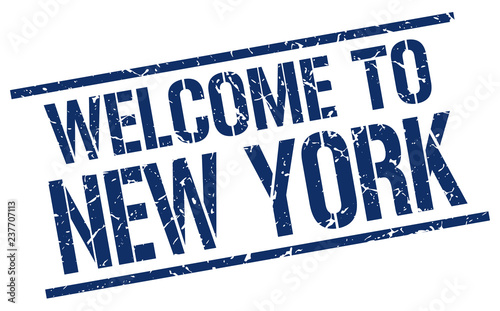 welcome to New York stamp