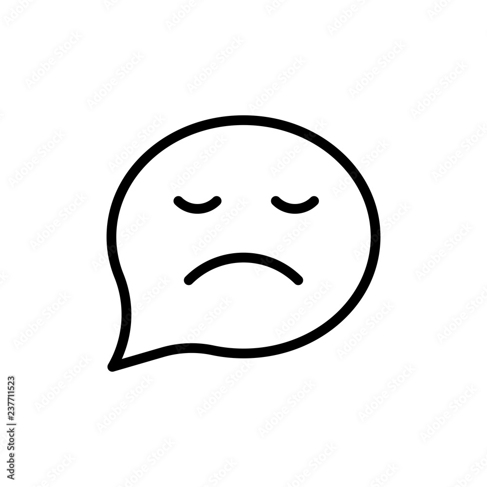 Sad vector icon Sad vector icon