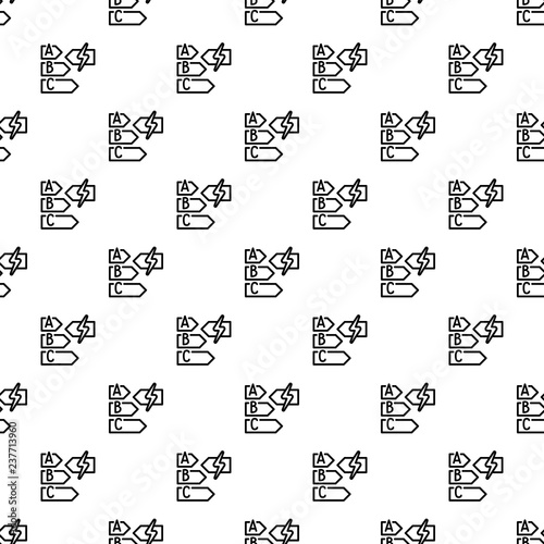 Energy class pattern seamless vector repeat for any web design