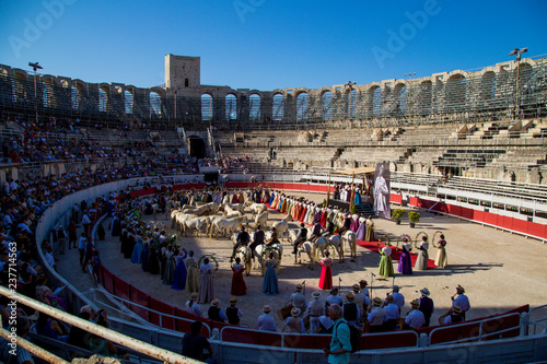 The stunning anphiteathre of Arles in Provence photo