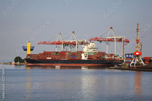 Sea port in Odessa. Ukraine