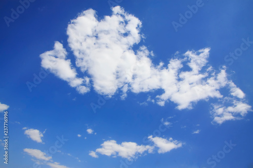 blue sky and white clouds