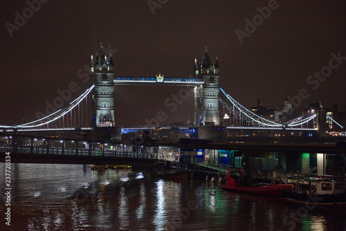 Tower Bridge London in the night.