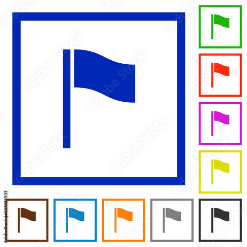 Free Download Flag flat framed icons - GFXLoad