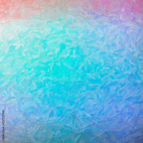 Abstract illustration of Square blue green white and red Impasto with color variations background, digitally generated.