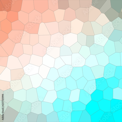 Illustration of Square pink and blue colorful Middle size hexagon background.