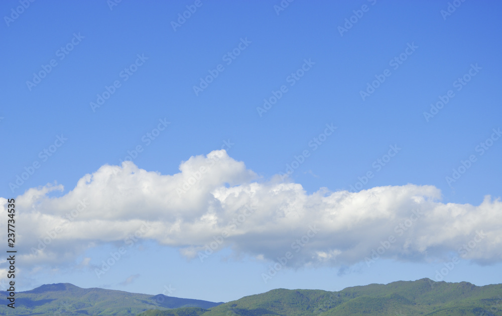 Fototapeta premium 山 空 雲 素材