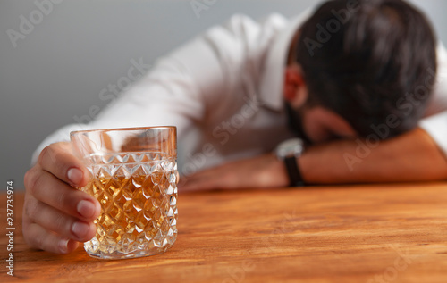 businessman drink alcohol addiction