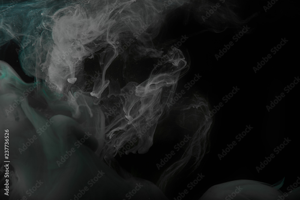abstract grey paint swirls on black background abstract grey paint swirls on black background