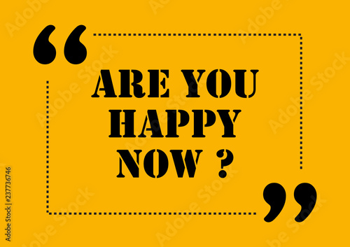 Are you happy now Vector questionnaire illustration