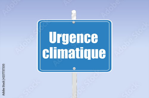 panneau urgence climatique