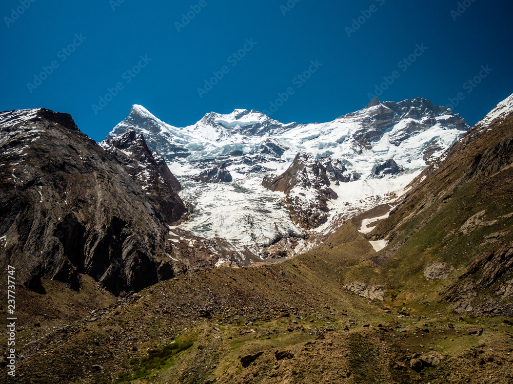 Himalayan Mountains with White Peaks