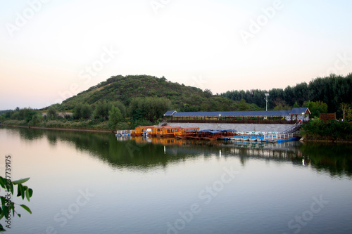 River ecological park landscape in China