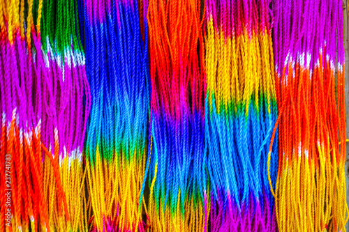 Colorful rope texture