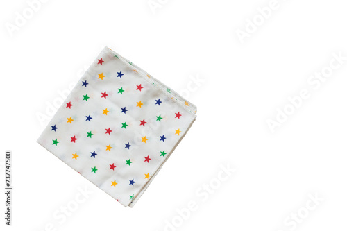 Obraz na płótnie One handkerchief isolated on white background w salonie