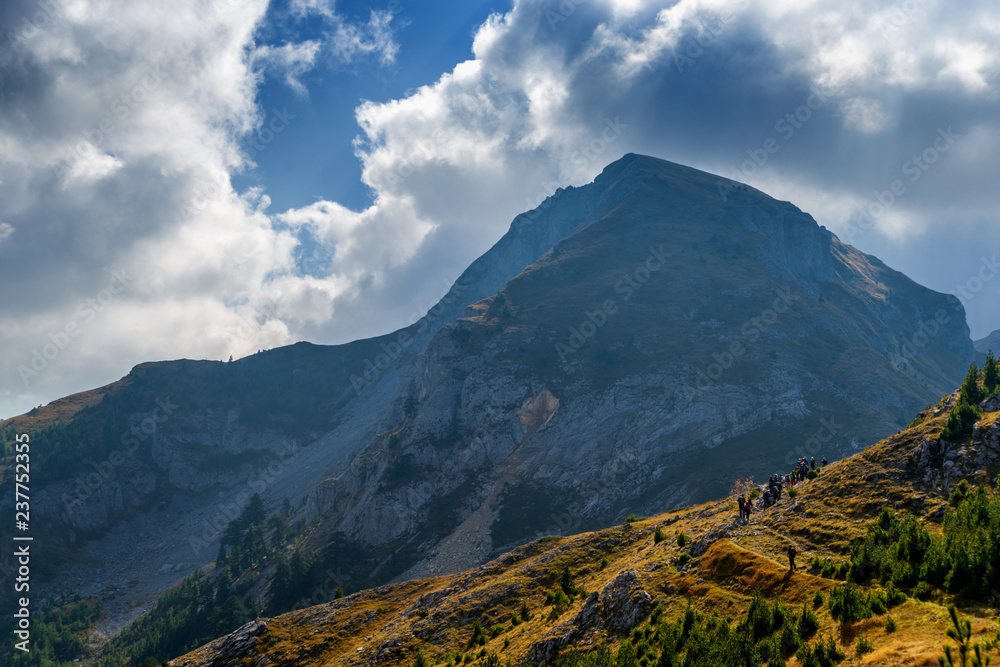 Stunning mountain scenery with clouds Stunning mountain scenery with clouds