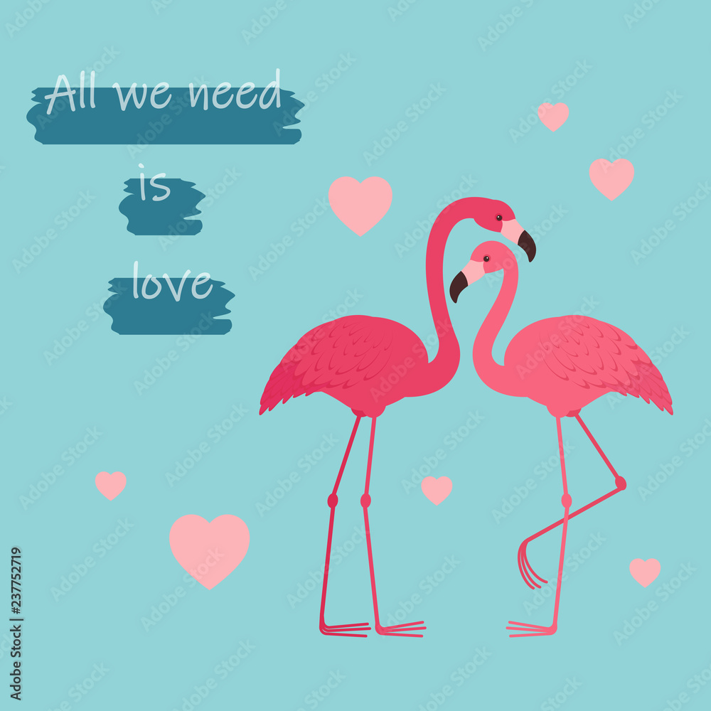 Fototapeta premium Valentine's Day greeting card template