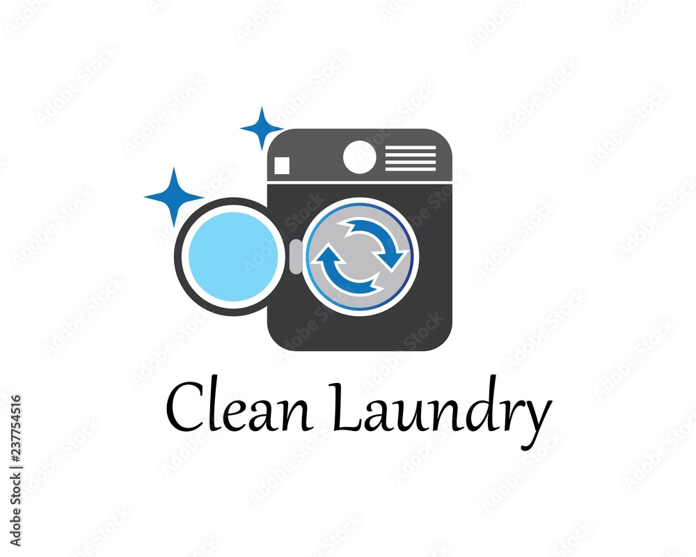 Laundry logo vector icon template Laundry logo vector icon template