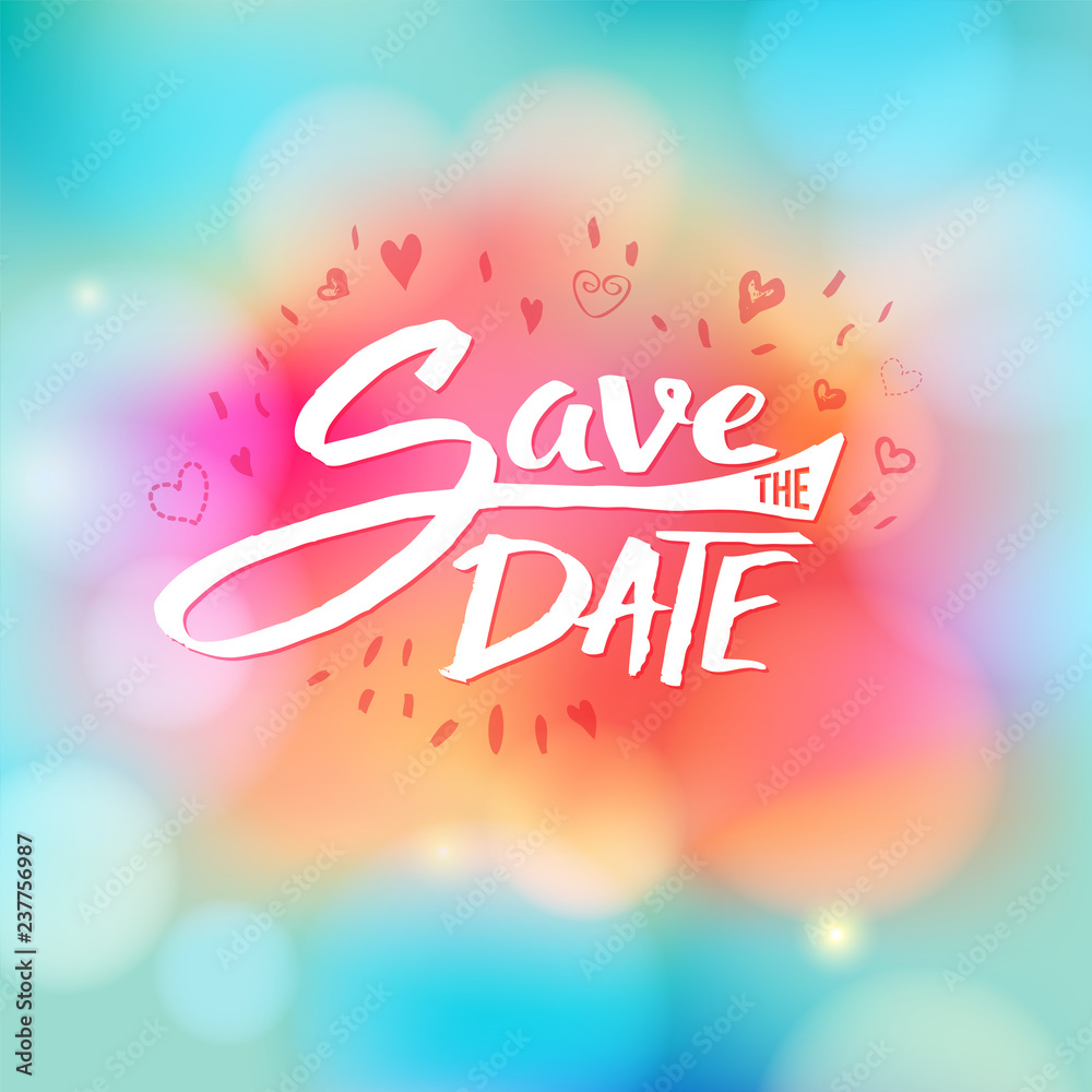 Event invitation with the words save the date Event invitation with the words save the date