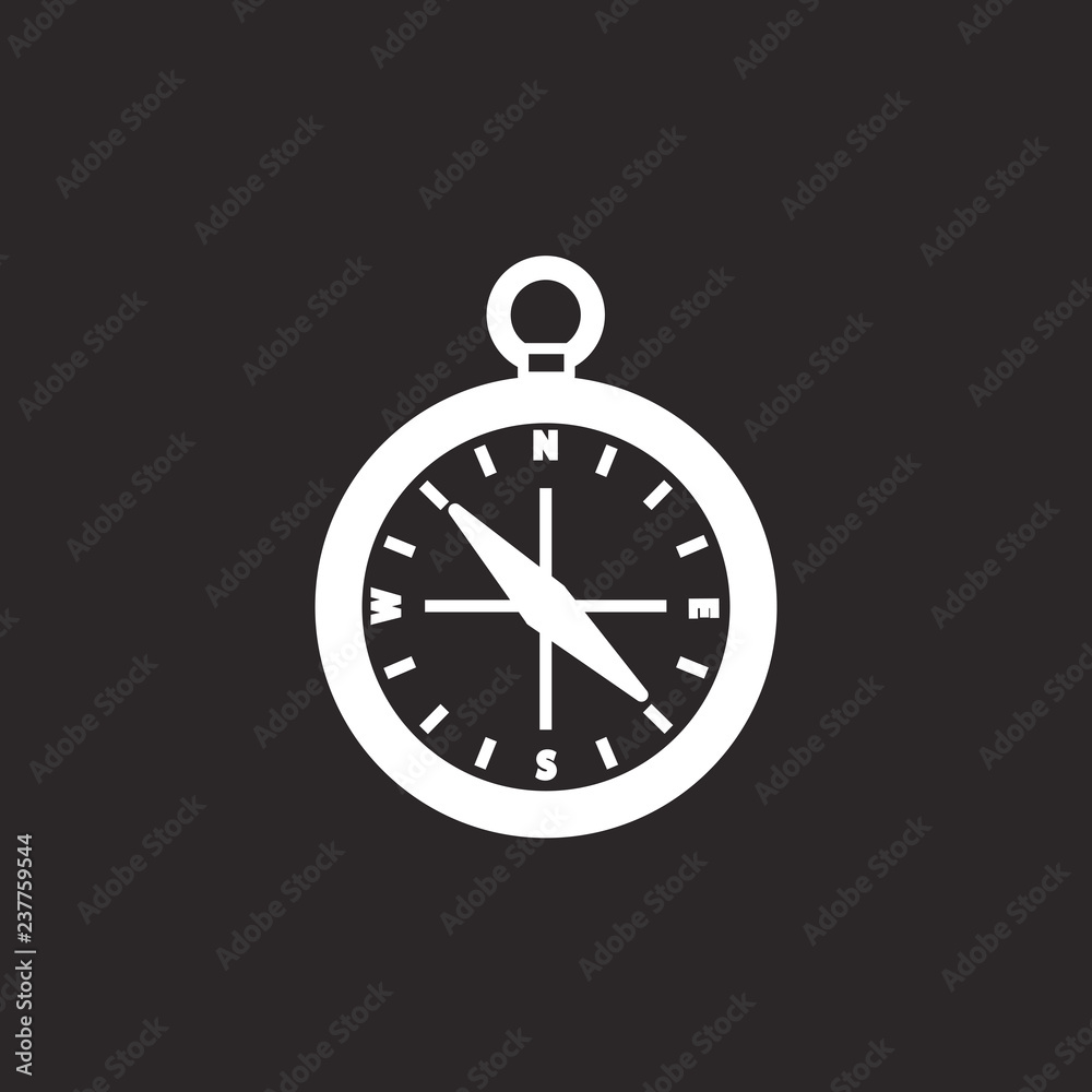 Vector icon compass. Compass logo. 