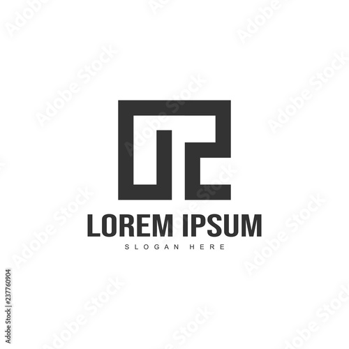 Initial letter logo template. Minimalist letter logo